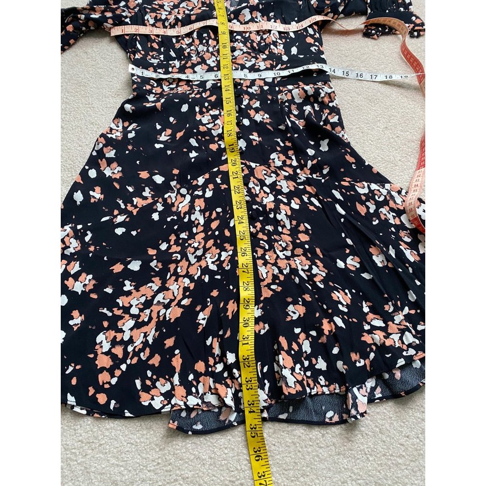 Whistles Mottled Animal Button Dress Size 6 - Picture 10 of 10